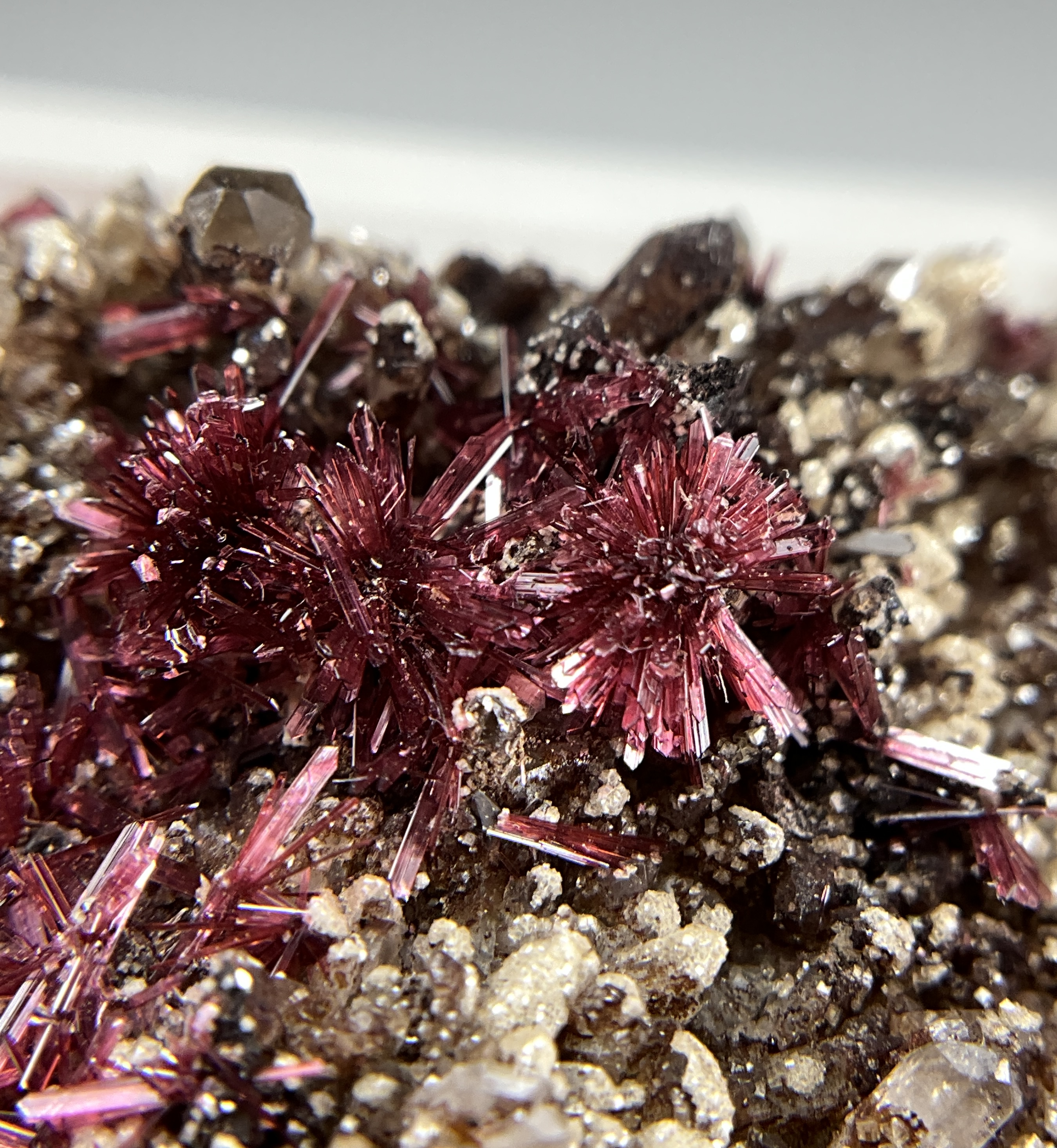 Erythrite with Quartz